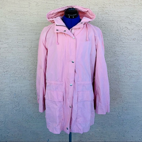 Madewell Jackets & Coats Madewell Pink Oyster Anorak Oversized Snap